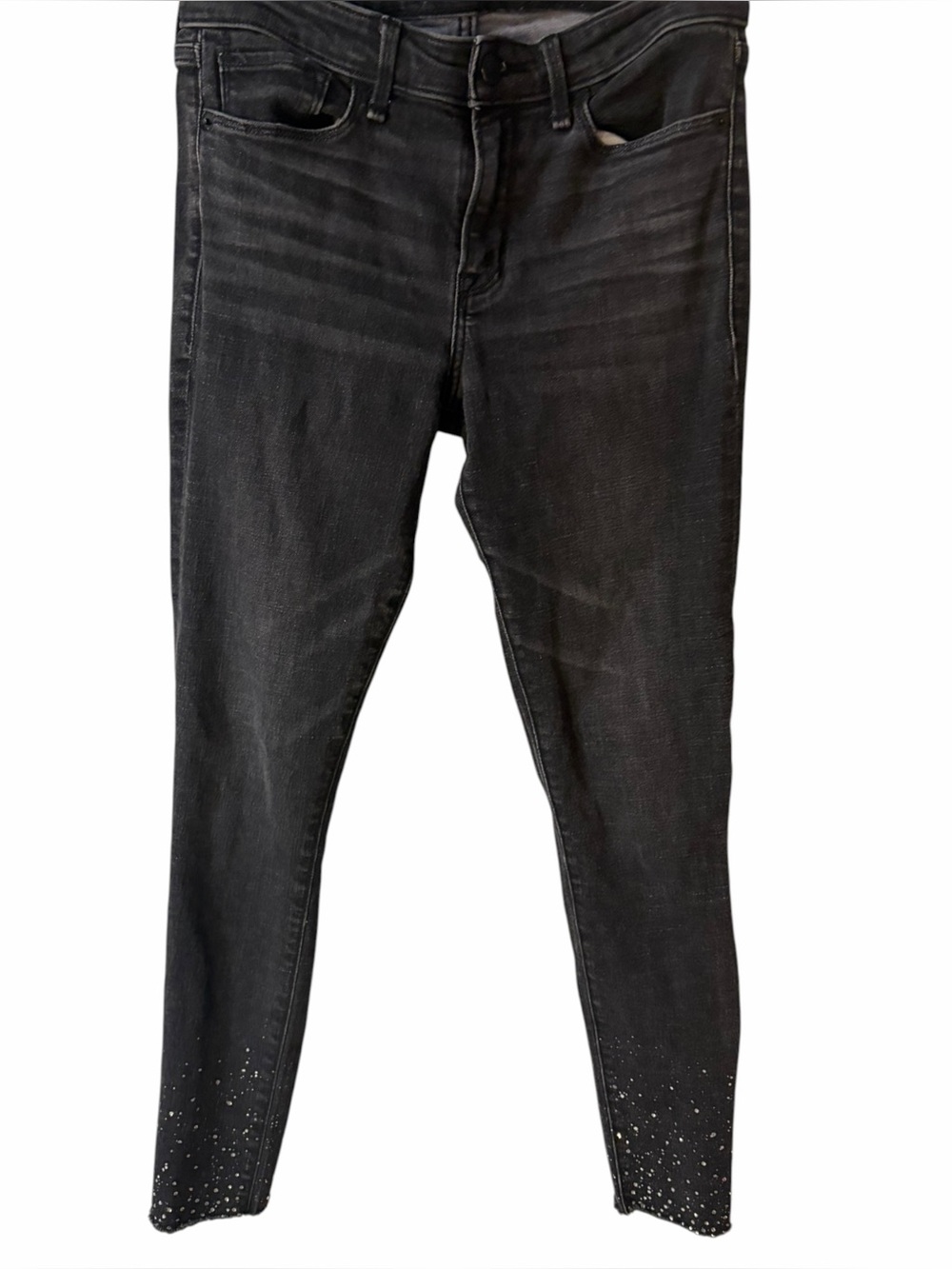 Abercrombie & Fitch Harper Low Rise Rhinestone Ankle Jeans 26/2R